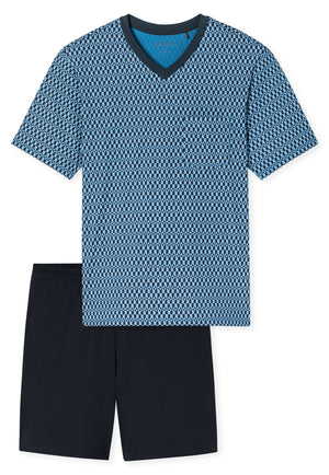 Schiesser Shortama 181161 Blue