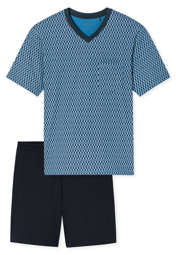 Schiesser Shortama 181161 Blue