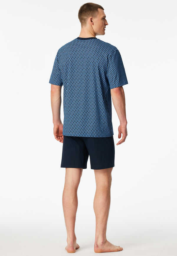 Schiesser Shortama 181161 Blue