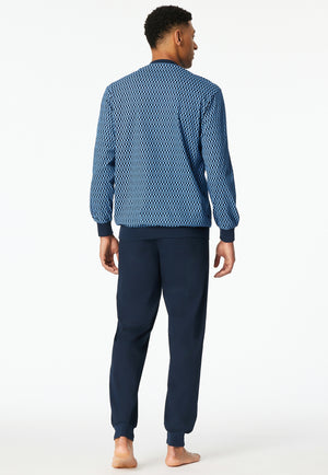 Schiesser Pyjama 181162 Blauw