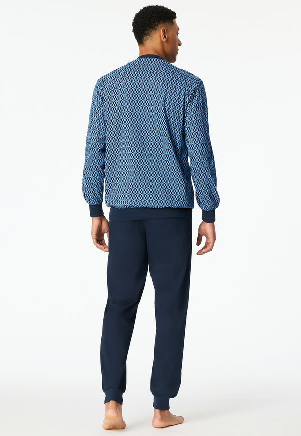 Schiesser Pyjama 181162 Blauw