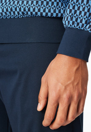 Schiesser Pyjama 181162 Blauw