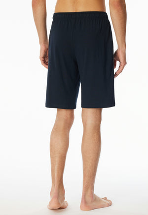 Schiesser Pantalon kort 182186 Donker Blauw