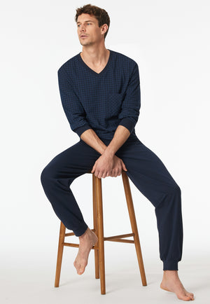 Schiesser Pyjama 182194 Nightblue