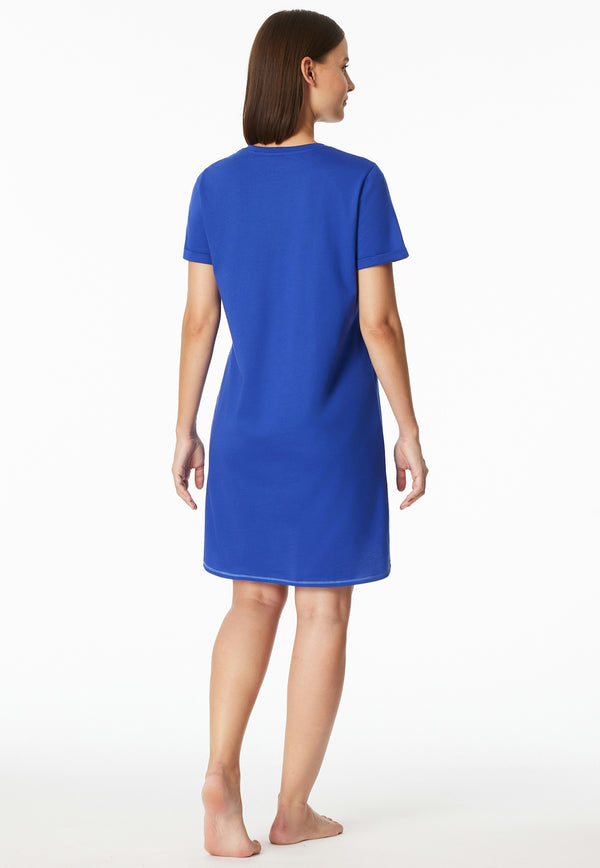 Nachthemd Schiesser 181252 Royal Blue