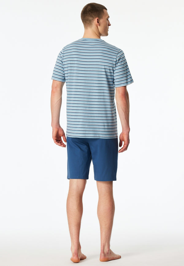 Schiesser Shortama 183592 Pacific Blue