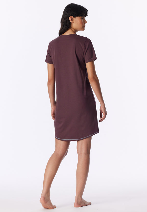 Schiesser Dames Nachthemd 181252 Cocoa Brown