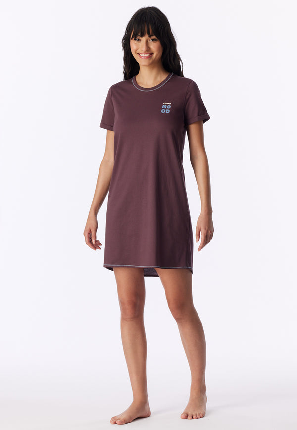Schiesser Dames Nachthemd 181252 Cocoa Brown
