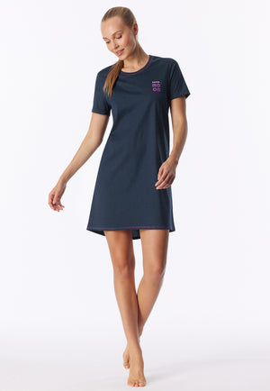 Schiesser Nachthemd 181252 Deep blue