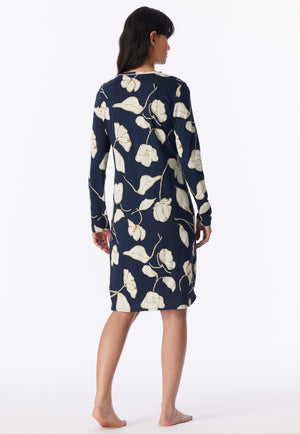 Schiesser Dames Nachthemd 182018 Blauw