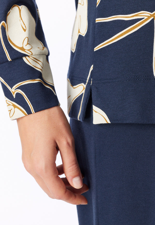 Schiesser Dames Pyjama 182019 Blauw