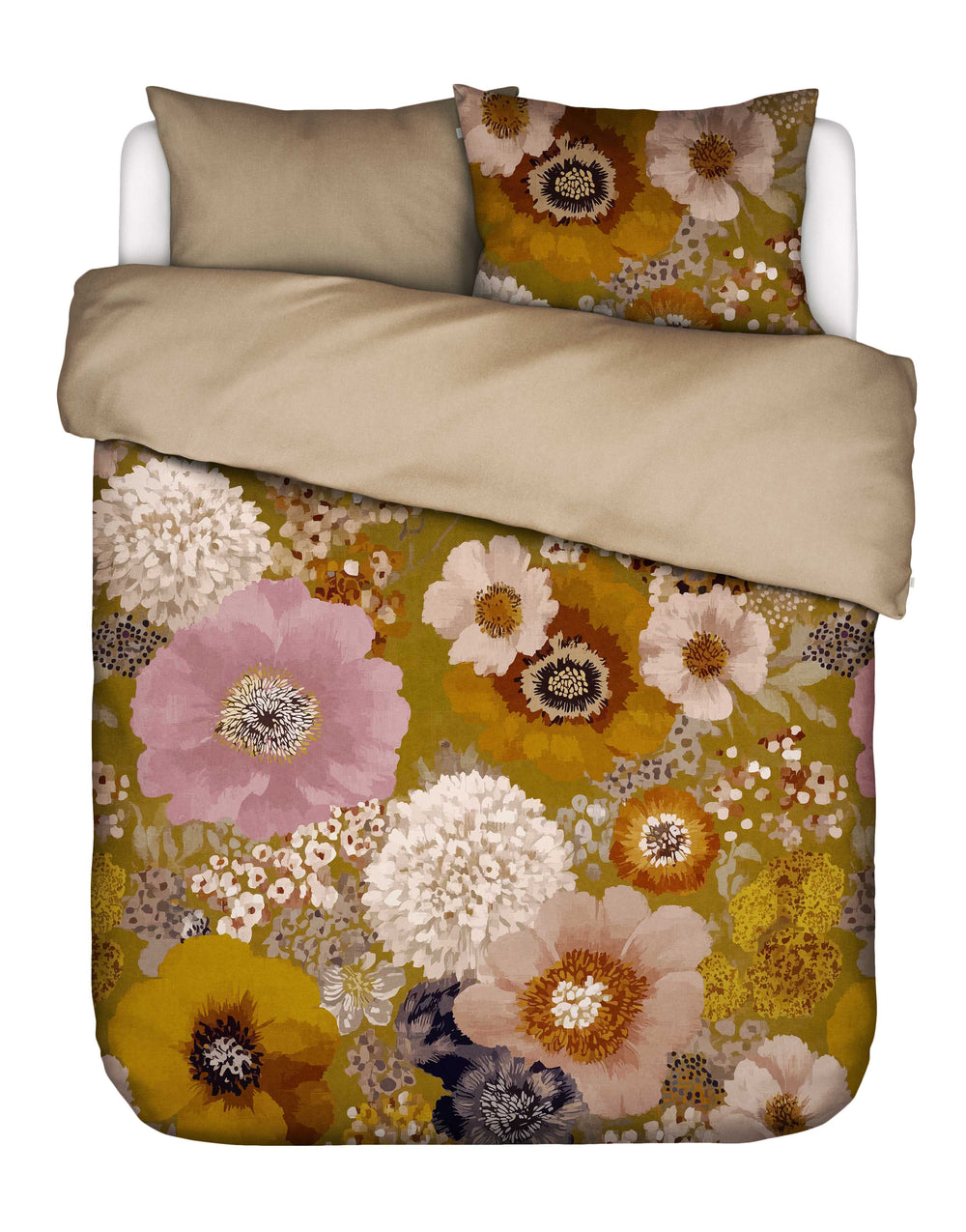 Essenza Dekbedovertrek Solenne Golden Sand- katoen satijn