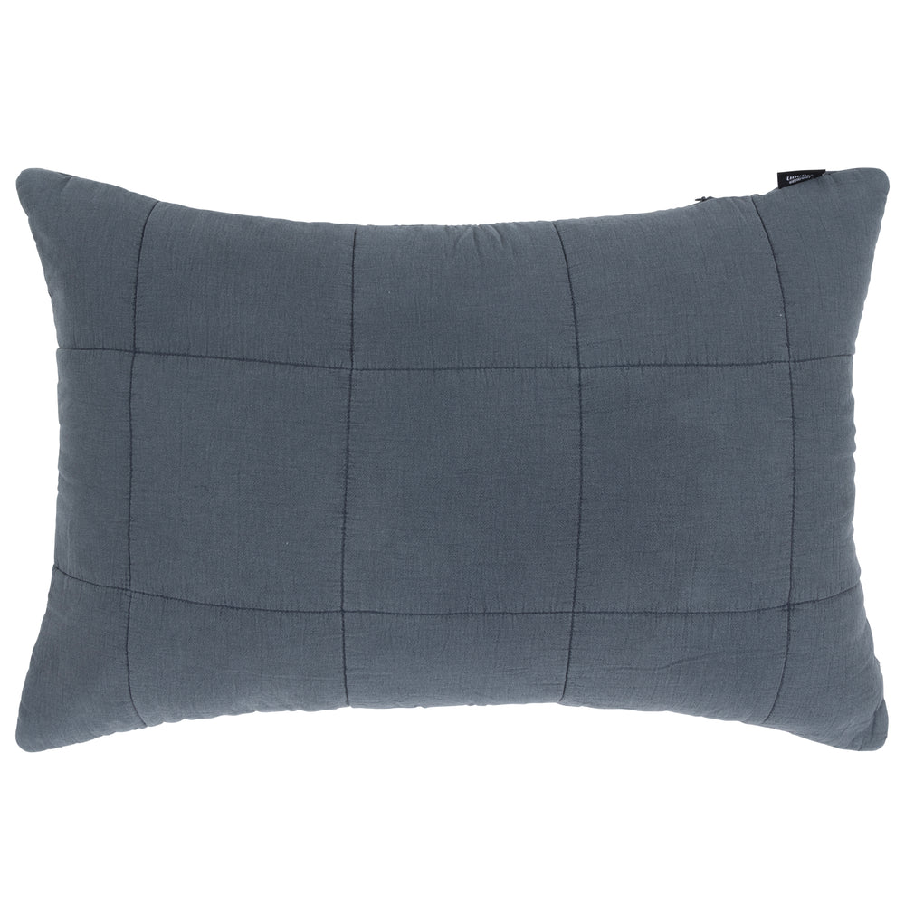 Linolux Kussenhoes Blocks Stonewashed Cloudy 40x60