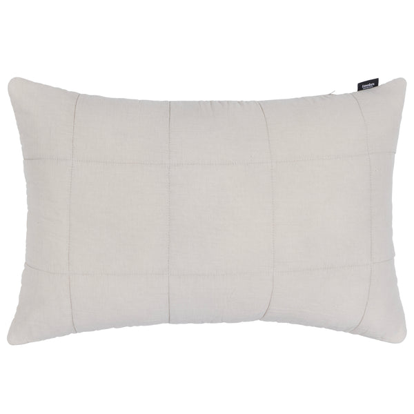 Linolux Kussenhoes Blocks Stonewashed Stone 40x60