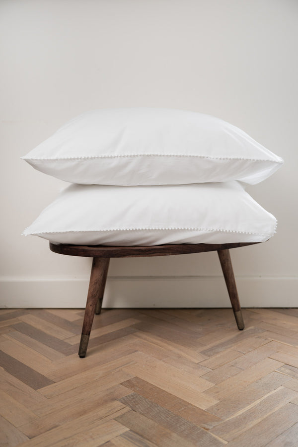 Kussensloop Linolux Pompom White