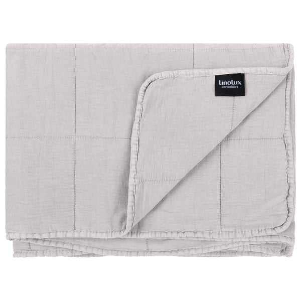 Linolux Sprei Blocks Stonewashed Stone