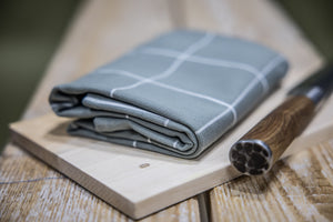 Jorzolino Theedoek Grote Ruit Grey Blue 65x65