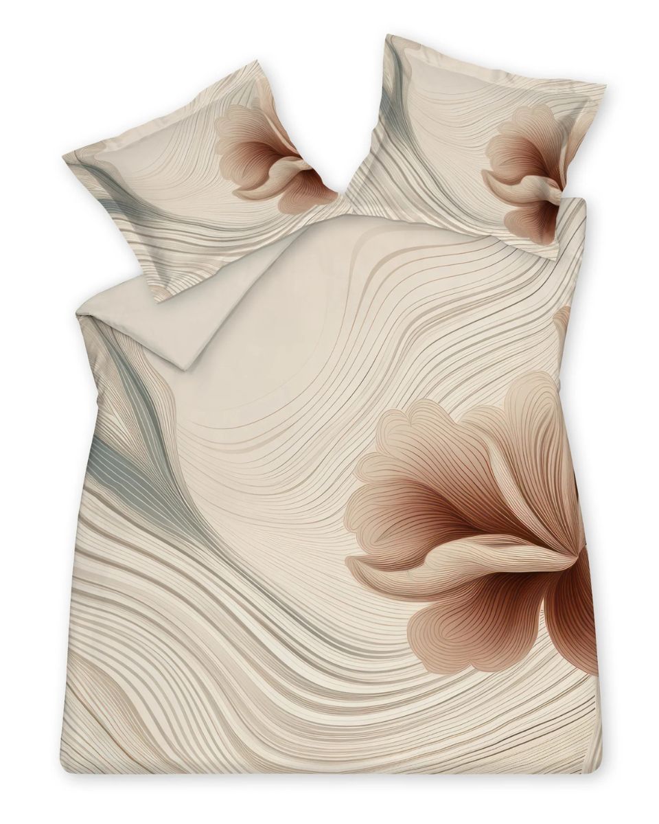Dekbedovertrek Vandyck Flowing Cream Tan