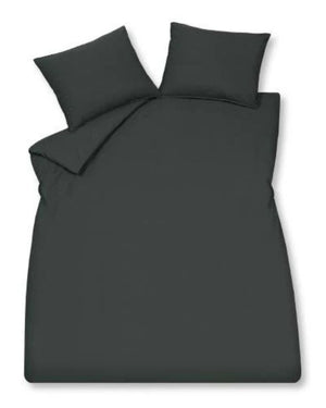 Dekbedovertrek Vandyck Washed Cotton Off Black