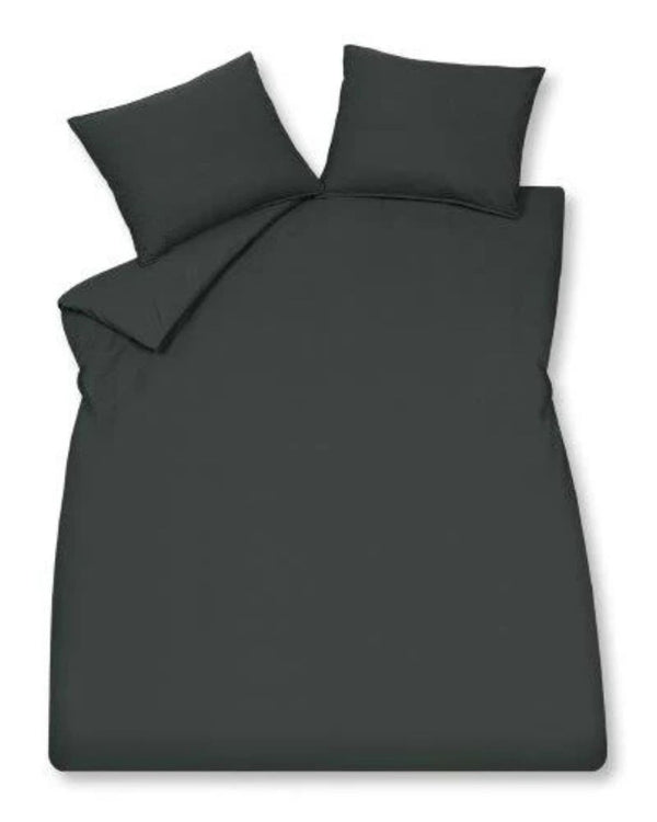 Dekbedovertrek Vandyck Washed Cotton Off Black
