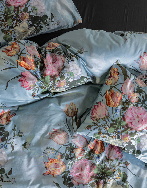 Dekbedovertrek Essenza Tulip Bloom Surf Green