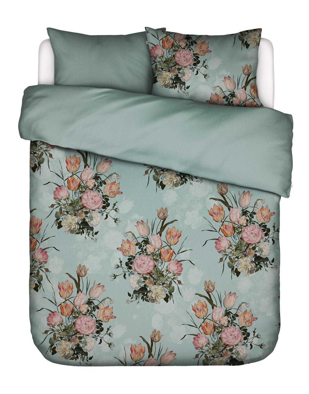 Dekbedovertrek Essenza Tulip Bloom Surf Green