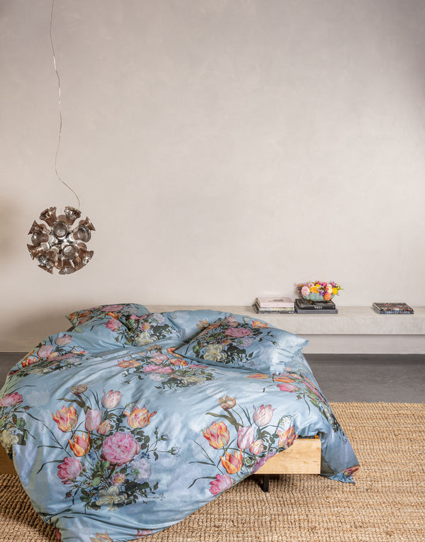 Dekbedovertrek Essenza Tulip Bloom Surf Green