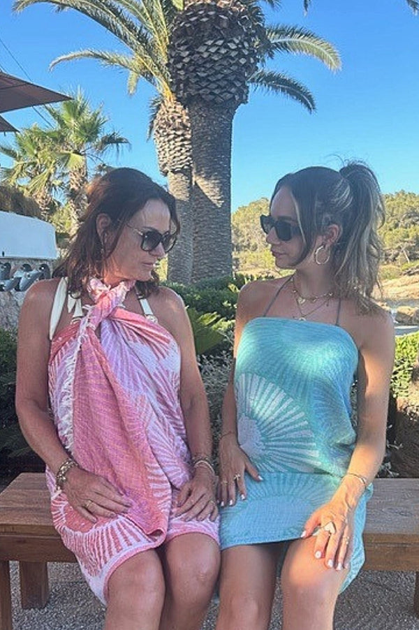 Hamamdoek Zusenzomer Alya Pink/Oranje