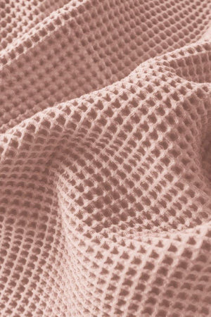 Linolux Pique wafel deken soft pink- katoen