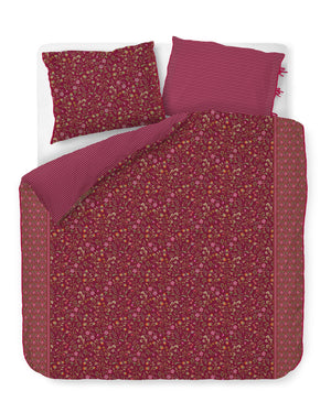 Pip Studio Dekbedovertrek Flora Bangalore Dark Pink - Brushed Twill katoen