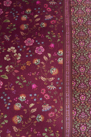 Pip Studio Dekbedovertrek Flora Bangalore Dark Pink - Brushed Twill katoen