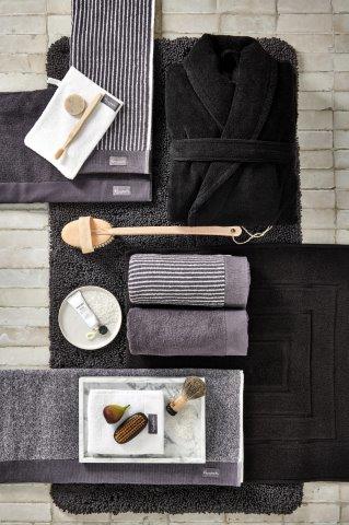 Badtextiel Vandyck Home Mouline Off Black sfeer combinaties