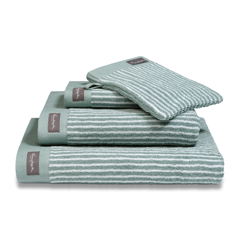 Badtextiel Vandyck Petit Ligne Smoke Green