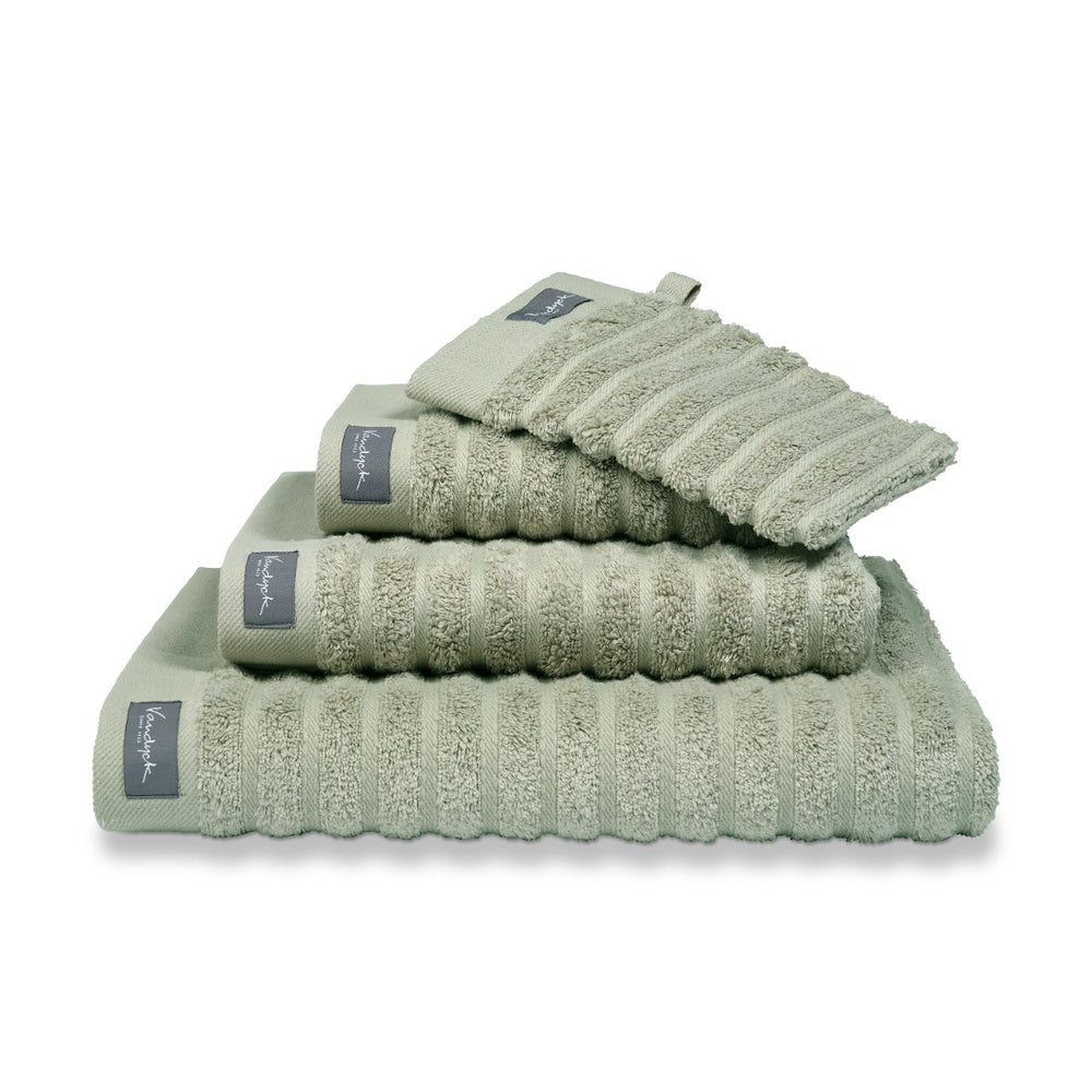 Badtextiel Vandyck Wave  Smoke Green