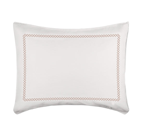 Kussensloop Livello Zigzag White/ Stone