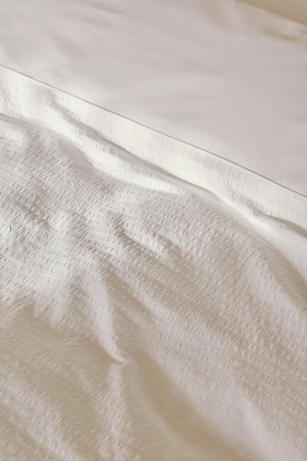 Dekbedovertrek Linolux Crinkle White