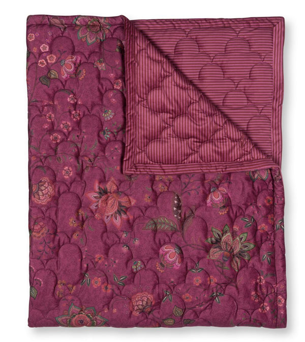 Pip Studio Sprei Mumbai Morning Dark Pink 180x260