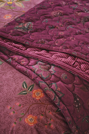 Pip Studio Sprei Mumbai Morning Dark Pink 180x260