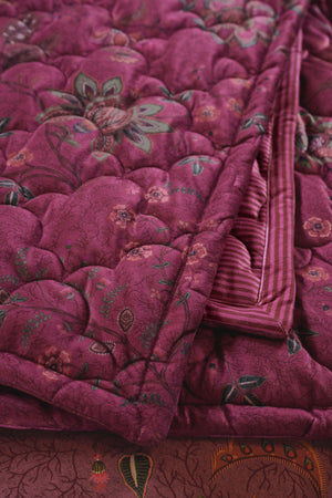 Pip Studio Sprei Mumbai Morning Dark Pink 180x260