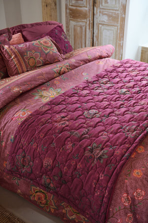 Pip Studio Sprei Mumbai Morning Dark Pink 180x260