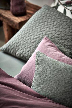 SFEER DEKBEDOVERTREK VANDYCK WASHED COTTON PEPPERCORN
