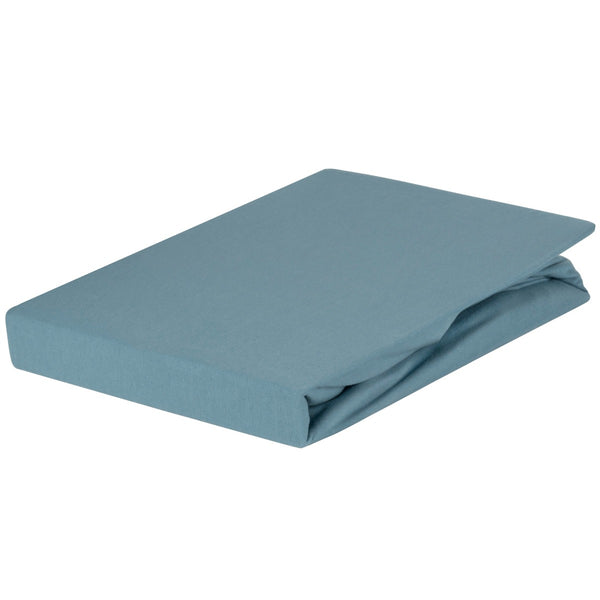 Splittopper Hoeslaken Livello Excellent Jersey Bleu gevouwen