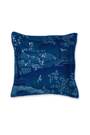 Pip Studio Sierkussen Sundara Wood Dark Blue 45x45
