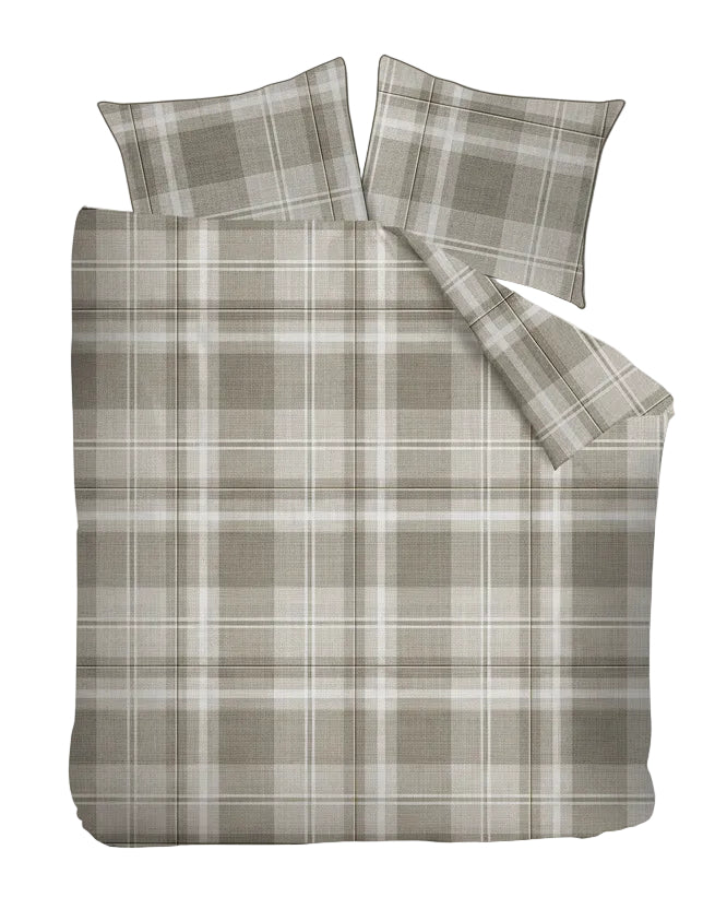 Riviera Maison Dekbedovertrek Tartan Sand