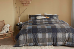 Beddinghouse Dekbedovertrek Trevian Blue - Flanel