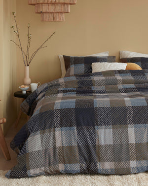 Beddinghouse Dekbedovertrek Trevian Blue - Flanel