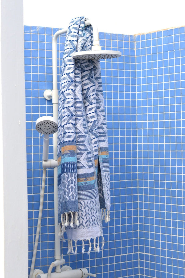 Hamamdoek Zusenzomer Esla Blue douche