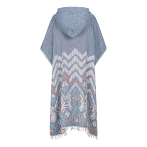 Zusenzomer Poncho Reza Blue