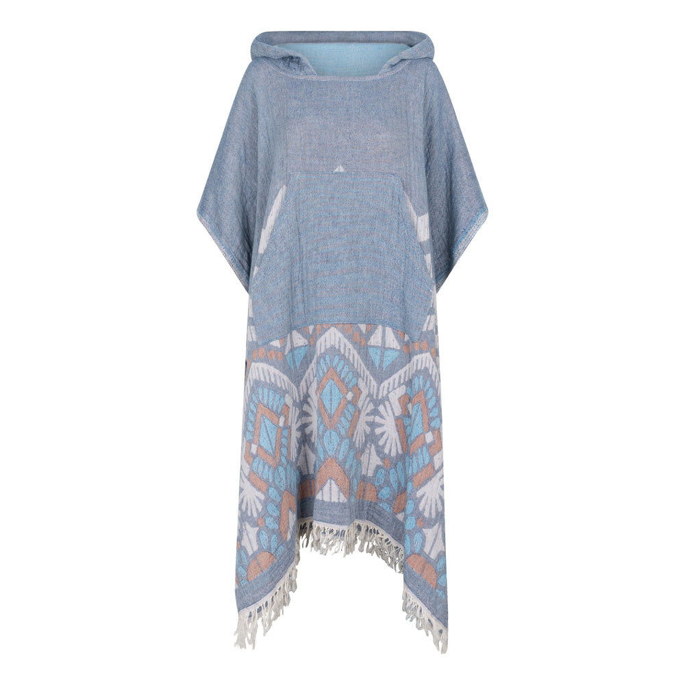 Zusenzomer Poncho Reza Blue