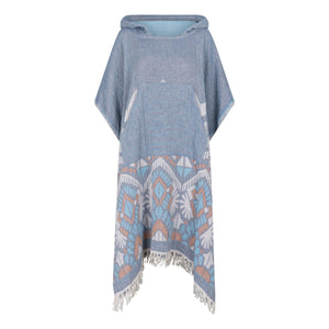 Zusenzomer Poncho Reza Blue